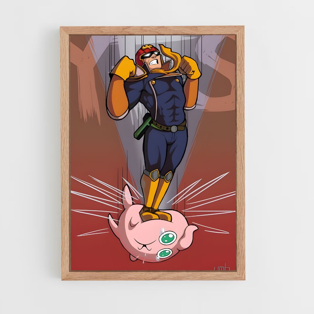 Poster Captain Cat-Falcon – affiche Super Smash Bros (vue 4)